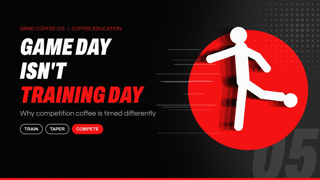 Game-day coffee vs training-day coffee: soccer player graphic