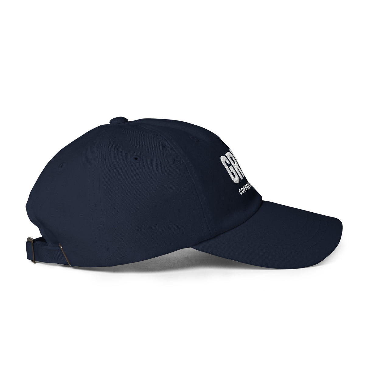 GRND classic dad hat in navy, right-side view