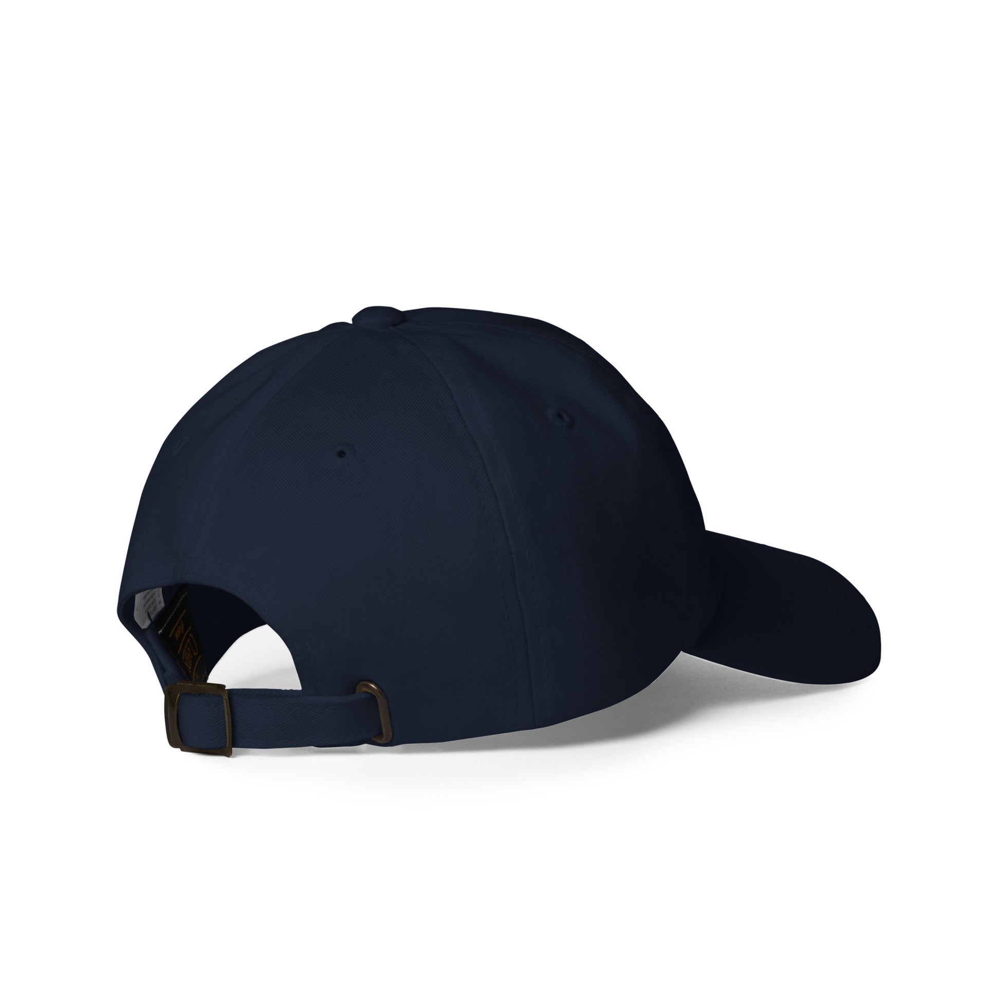 GRND classic dad hat in navy, right-back view